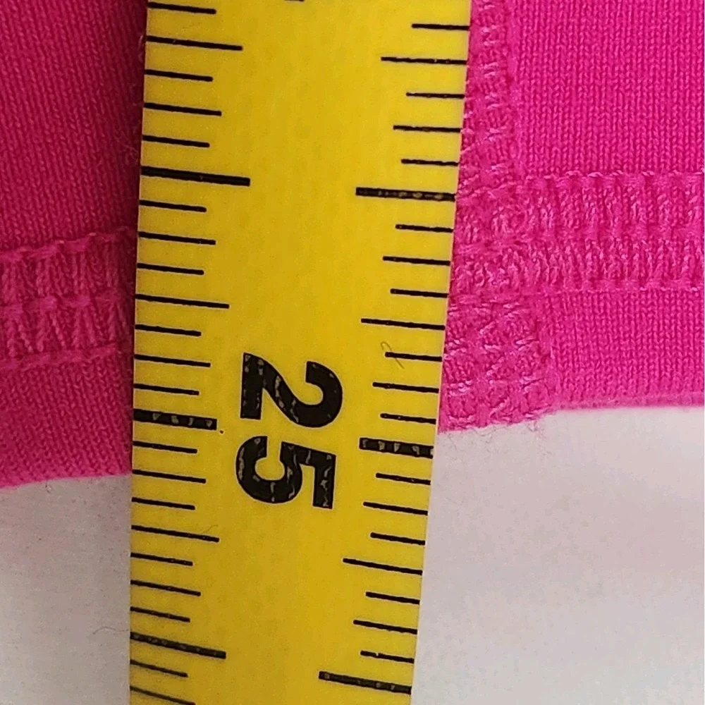 Alo Yoga 7/8 High-Waist Checkpoint Legging Drawstring Cropped Hot Pink Size XS
